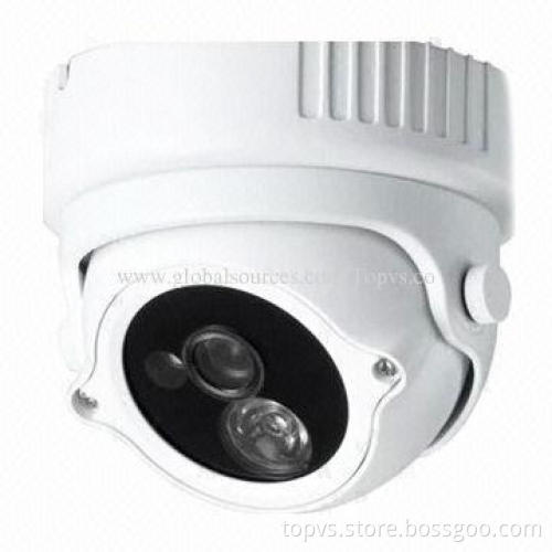 Megapixel 720p Network Dome Camera with Big LED Array for Indoor Application Ceiling Amounted